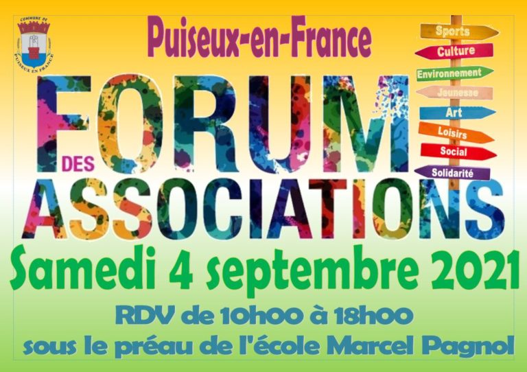Forum des associations le 4 septembre 2021