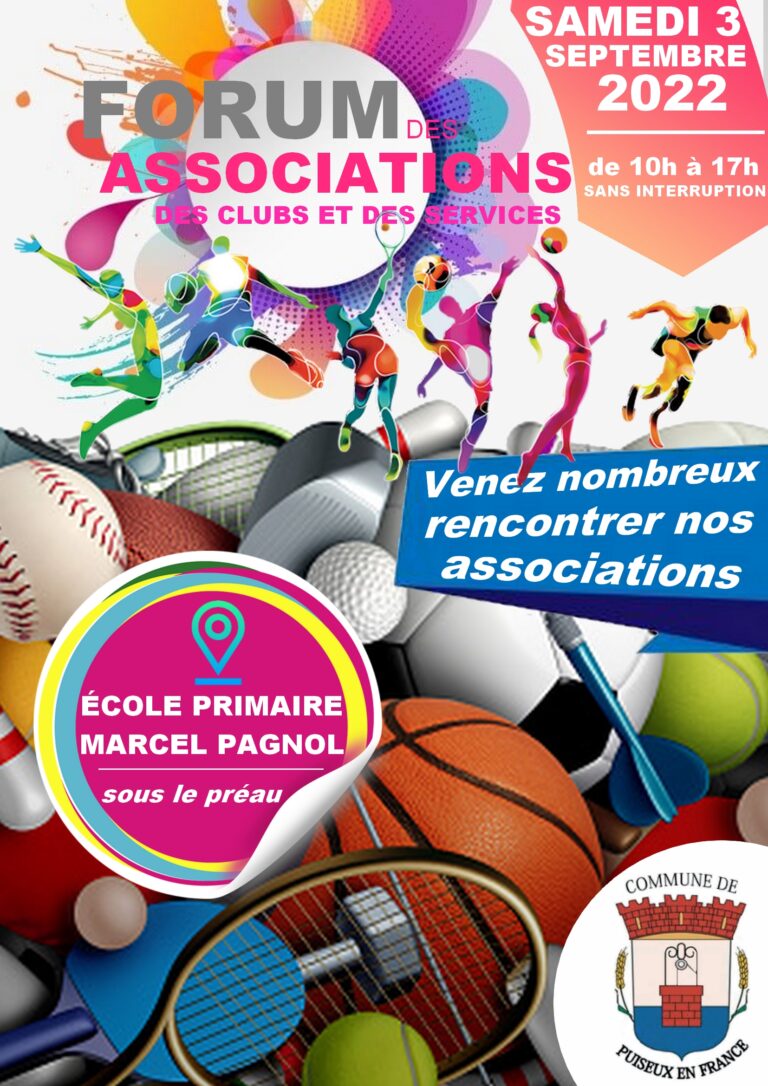 Rendez-vous au Forum des associations le samedi 3 septembre prochain.