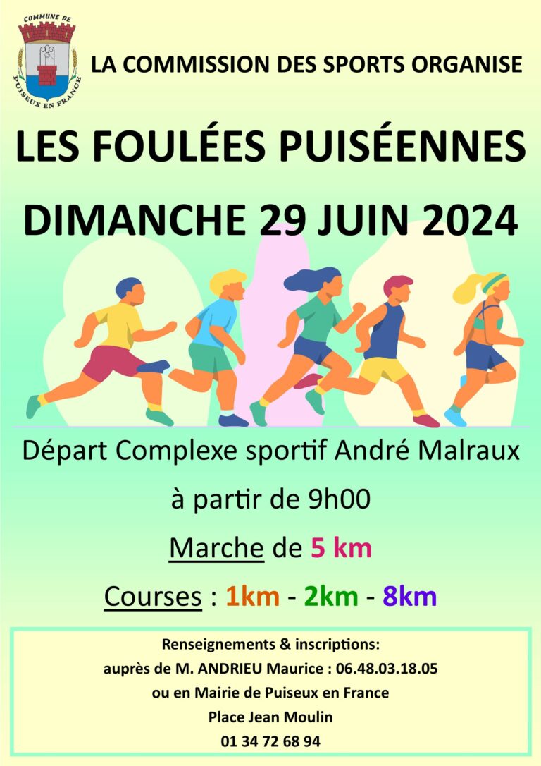 Inscrivez vous aux Foulées Puiséennes 2025