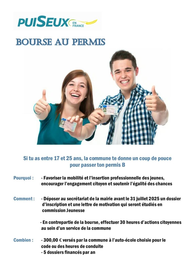 Mise en place d’une bourse au permis de conduire