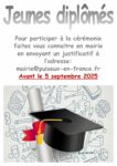 Jeunes diplômés: inscrivez vous pour être invités à la prochaine cérémonie
