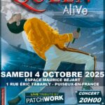 Pensez à vous inscrire pour le concert « QUEEN Alive » le samedi 4 octobre 2025 à 20h00